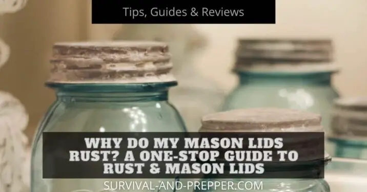 mason jars with rusted lids