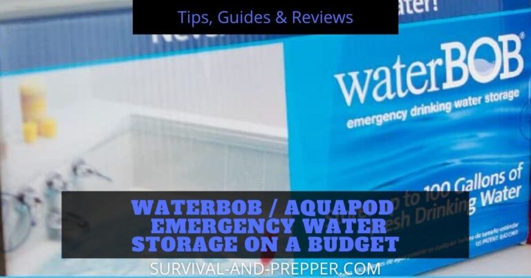 The Waterbob and Aquapod Large Quantity Emergency Water Storage
