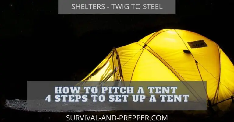 How to Pitch a Tent – 4 Steps to set up a tent.
