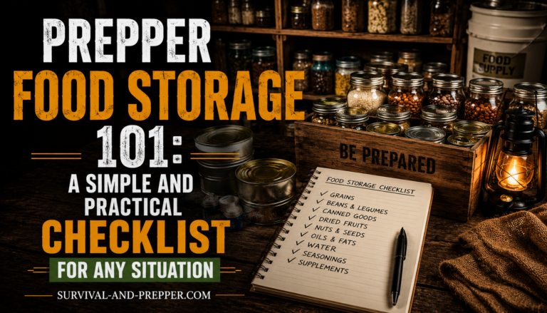 Prepper Food Storage 101: A Simple and Practical Checklist for Any Situation