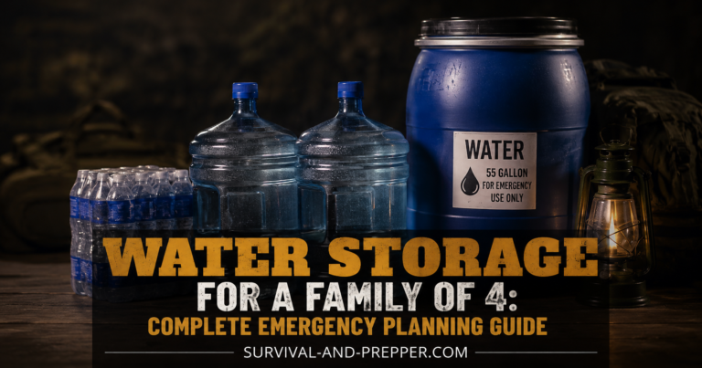 Water Storage for a Family of 4: Complete Emergency Planning Guide