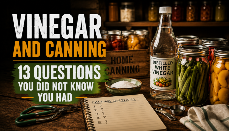 Vinegar and Canning – 13 Questions You Did Not Know You Had